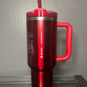 Starbucks Stanley Holiday 2023 Collab (40 oz) Red Tumbler Mug